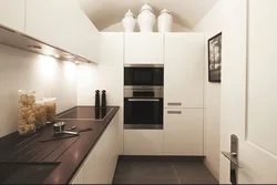 Photo of kitchen in apartment cabinets