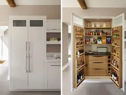 Photo of kitchen in apartment cabinets