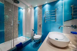 Bathroom design with crossbar