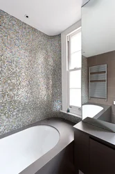 Айна мозаикасы бар ванна дизайны