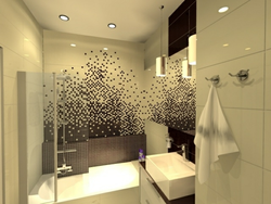 Дизайн ванны зеркальной мозаикой