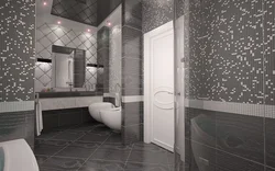 Дизайн ванны зеркальной мозаикой