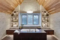 Bath design with beams