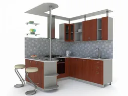 4 by 4 kitchen with breakfast bar photo