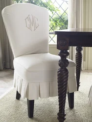 Чехлы на металлические стулья со спинкой для кухни фото