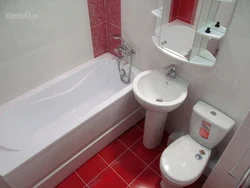 Inexpensive renovation of a bathroom combined with a toilet photo