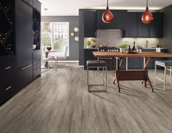 Kitchen interior oak floor