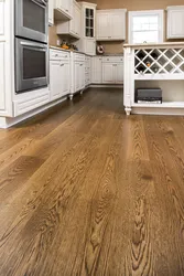 Kitchen interior oak floor