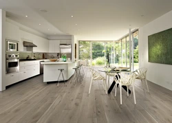 Kitchen interior oak floor