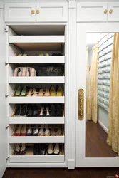Shoe Rack In The Closet In The Hallway Photo