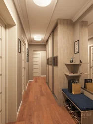Photo of the corridor in a three-room apartment