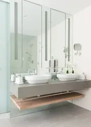 Дизайн ванной большой раковиной