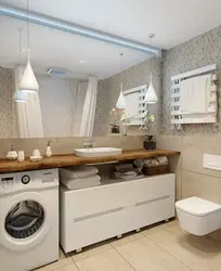 Bathroom design with large sink