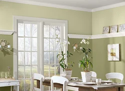 Painting wallpaper in the kitchen photo of flowers