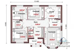 Дизайн дома 100 кв м одноэтажный с 3 спальнями фото