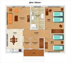 House Design 100 Sq M One-Story With 3 Bedrooms Photo