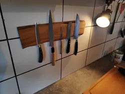 Interior of knives in the kitchen