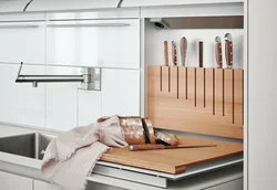 Интерьер ножей на кухне