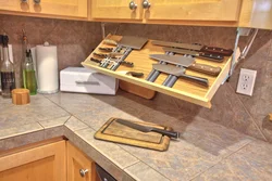 Interior Of Knives In The Kitchen