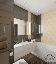 Design of a modern bath 4 sq m