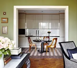 Kitchen interiors living room doors