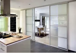 Kitchen interiors living room doors