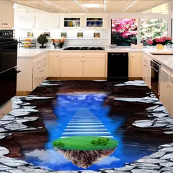 Kitchen design with patterned floor