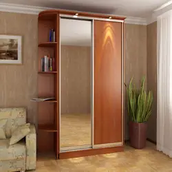 Wardrobe in the hallway with a mirror photo