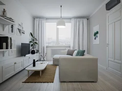 Scandinavian style in the interior of an apartment room
