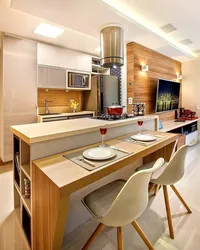 Kitchen Design 15 M With A Bar Counter