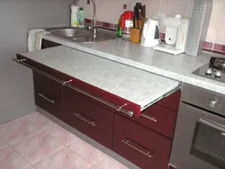 What does a countertop look like in a kitchen? photo