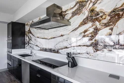 Kitchen Design Marble Wall