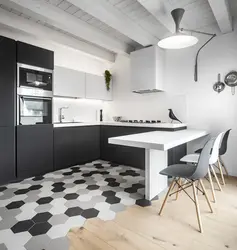 White Laminate In The Kitchen Interior