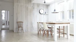 White laminate in the kitchen interior