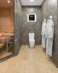 Italon porcelain tiles in the bathroom interior