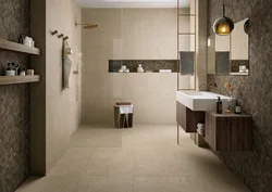 Italon porcelain tiles in the bathroom interior