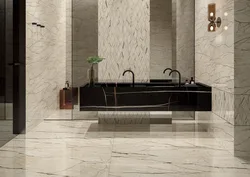 Italon porcelain tiles in the bathroom interior