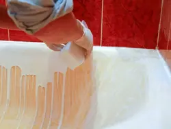 Акриловая покраска ванны фото