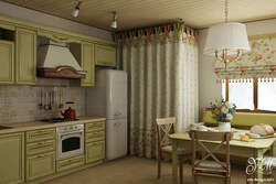 Kitchen design in Provence style 6 sq.m.