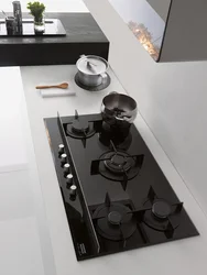 Built-in gas hob photo in the kitchen