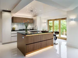 Kitchen design from the side