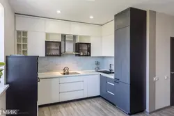 Kitchen design from the side