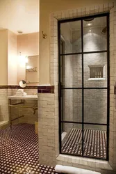 Bathroom design glass doors