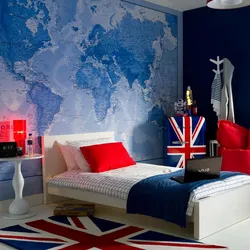 Wall design for a teenager's bedroom