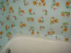 Photo oilcloth bath
