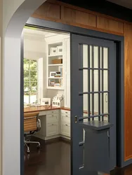 Compartment doors to the kitchen photo