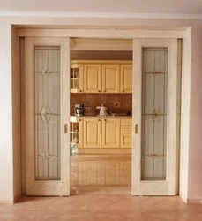 Compartment doors to the kitchen photo