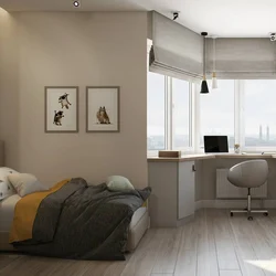 Corner Bedroom With Balcony And Window Design