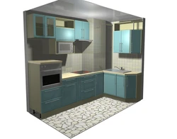Kitchen 10 sq m with box design