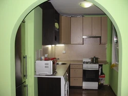 Arch To The Kitchen Photo In A Small Apartment